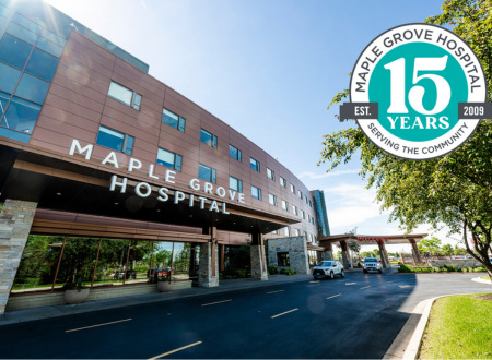 Exterior view of North Memorial Health – Maple Grove Hospital