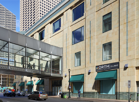 Exterior view of North Memorial Health Clinic – Downtown Minneapolis