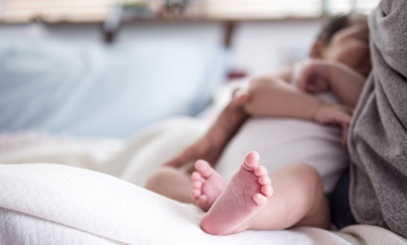 Breastfeeding baby