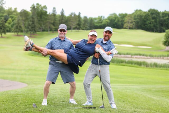 Golfers at North Memorial Health Foundation Golf Tournament